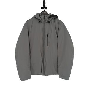 11487 Theory Puffer Down Insulated Coat Gray size Large winter classic 90s